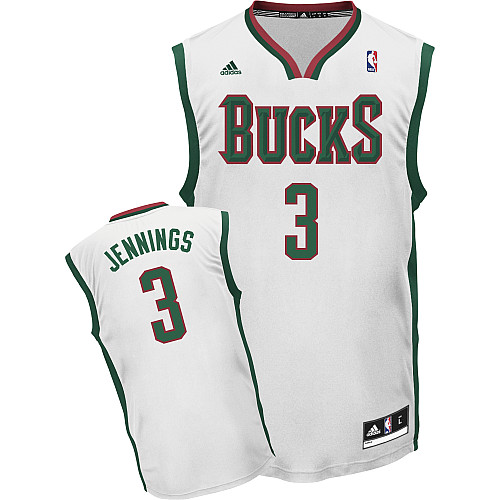 Brandon Jennings, Milwaukee Bucks [Blanc] - Cliquez sur l'image pour la fermer